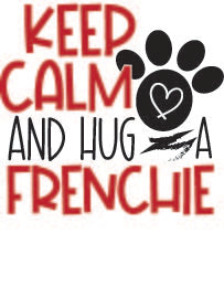 Hug a Frenchie sticker