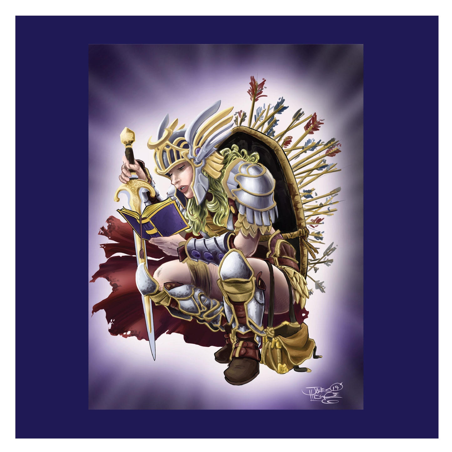 Warrior Hologram 3in Sticker