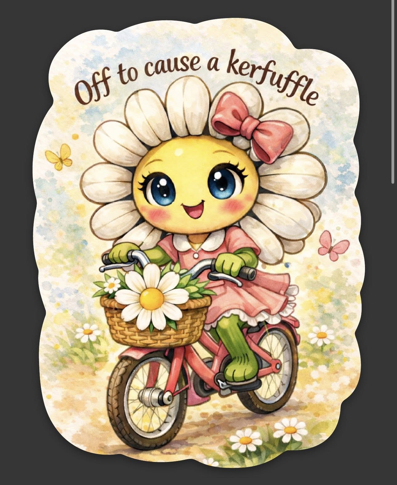 Off to cause a kerfuffle - Sticker