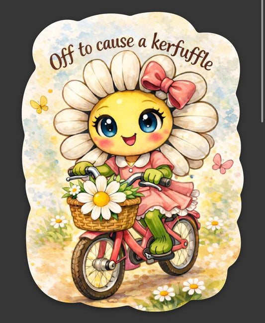 Off to cause a kerfuffle - Sticker
