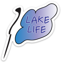 Flag Lake Life sticker