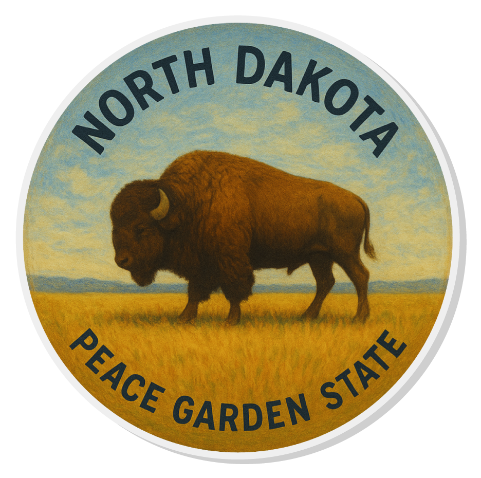 ND Buffalo Acrylic Magnet