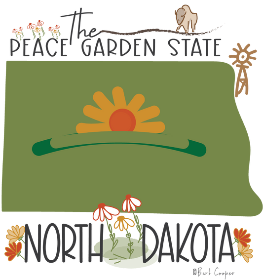 Peace Garden State MAGNET