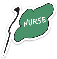 Flag NURSE sticker g