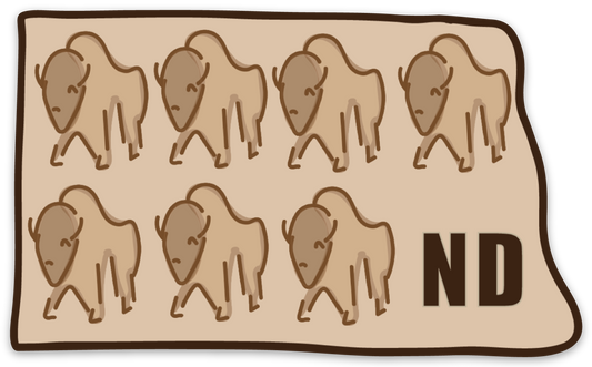 ND Buffalo Pin Acrylic
