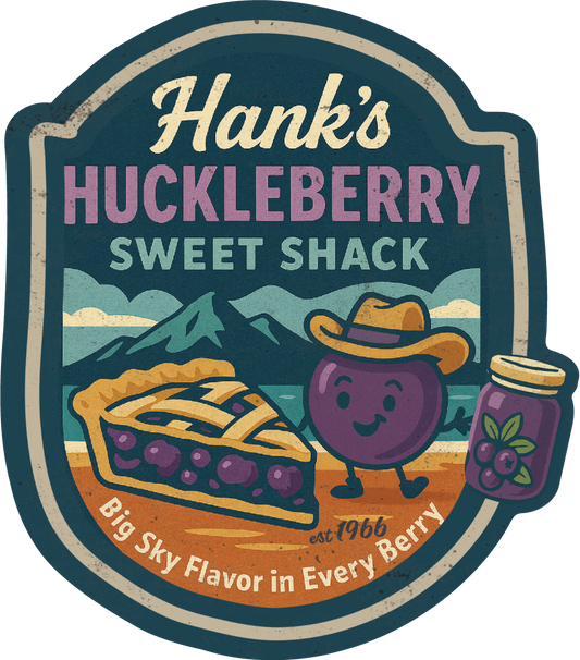 MT Hanks Huckleberry LOGO sticker