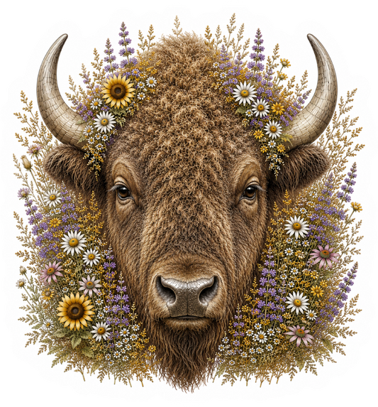 Prairie Buffalo Wildflower Sticker