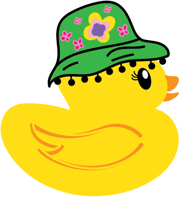 Ducky in Sun Hat Magnet