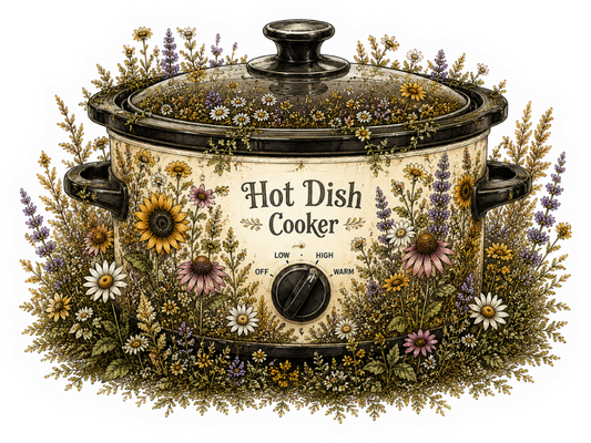 Hot Dish Cooker Wildflower magnet