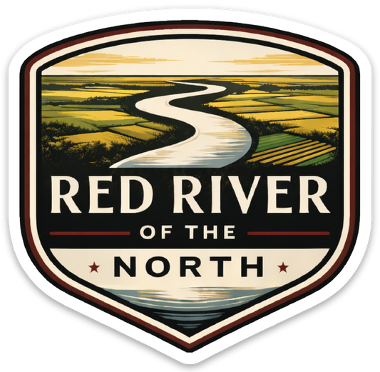 Red River North BADGE magnet