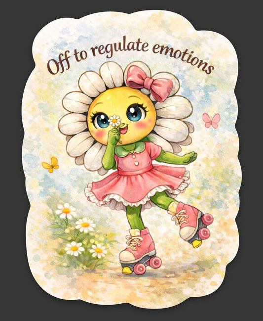 off to regulate emotions - Sticker