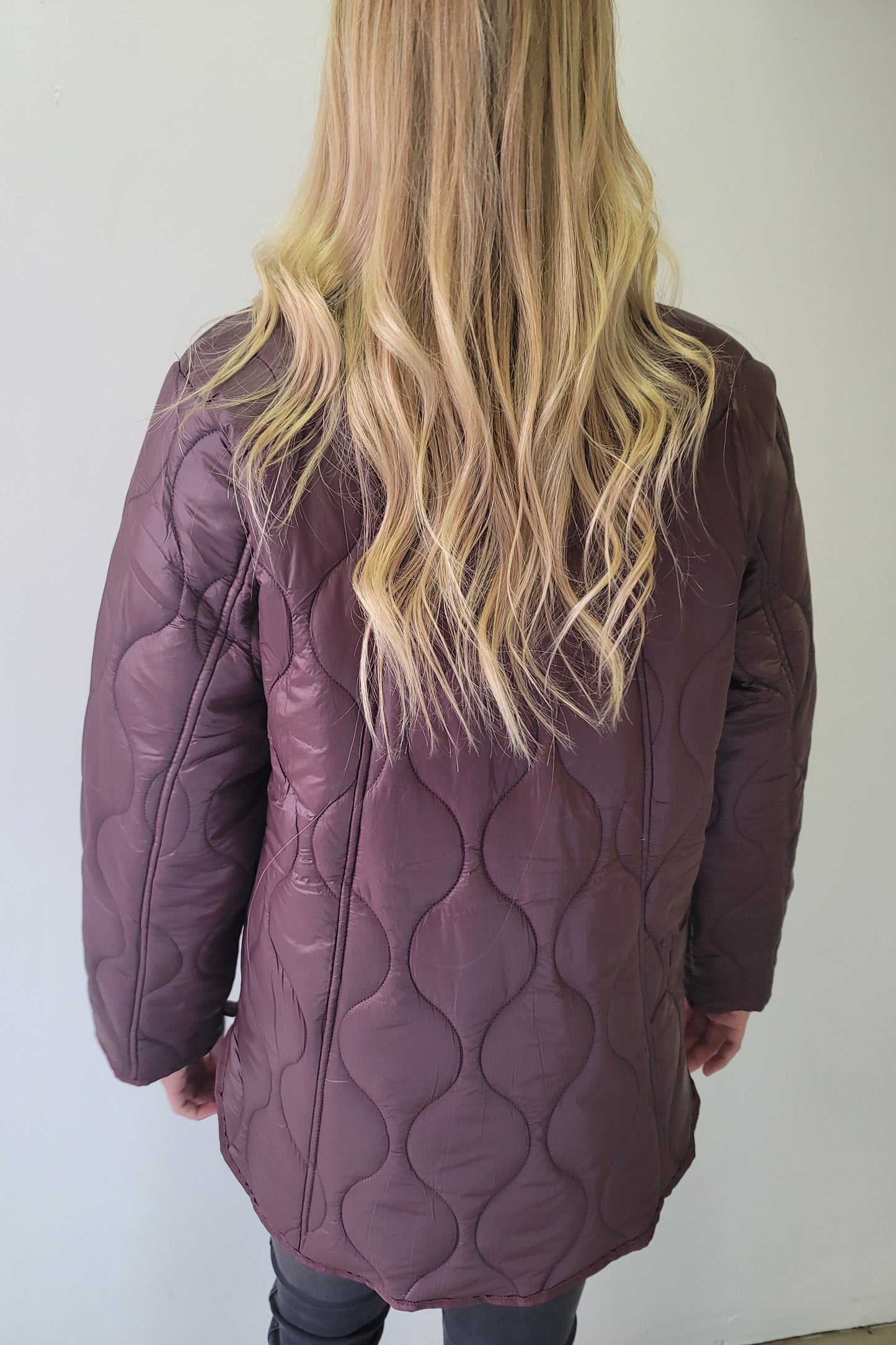 Dex Bordeaux Quilted Puffer Jacket