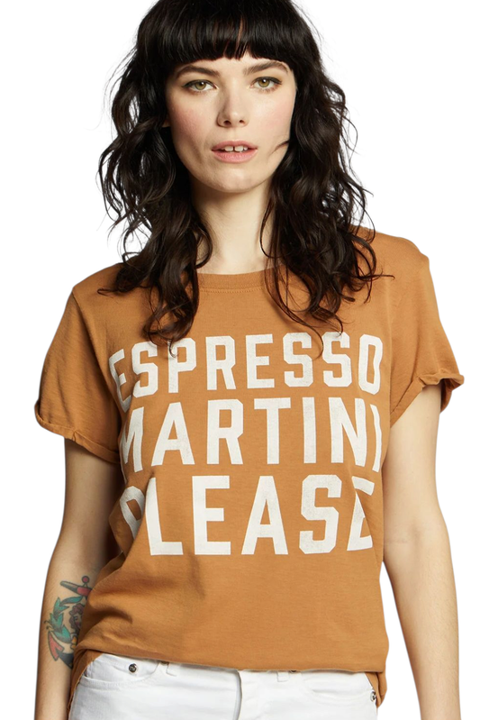 Espresso Martini Please Distressed Graphic Tee
