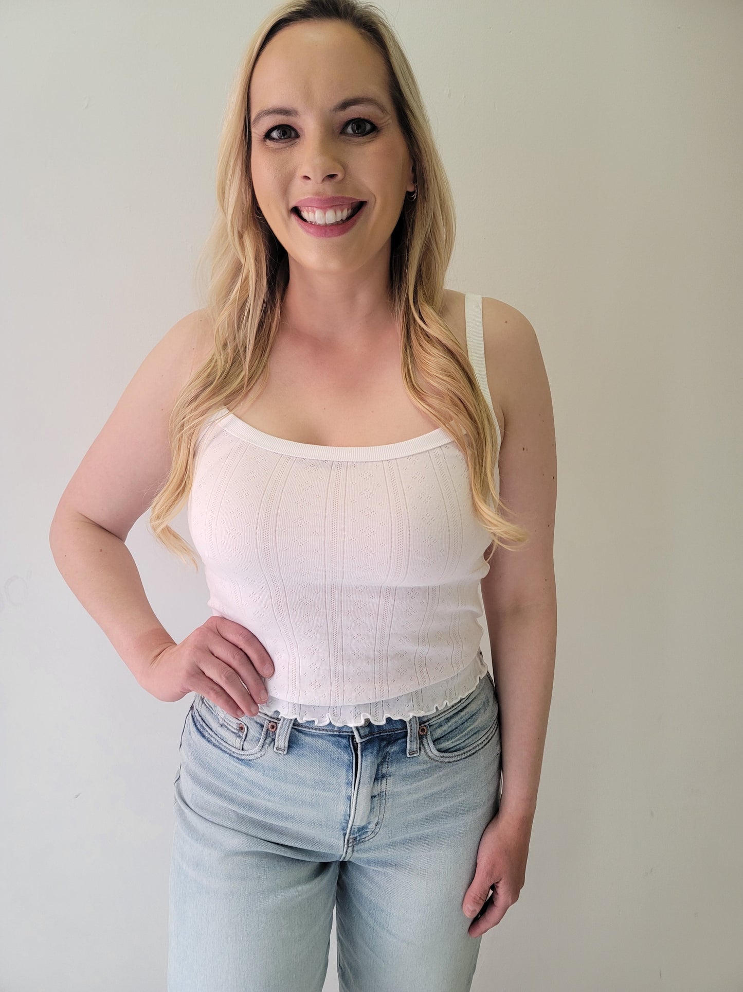 Daze Blossom White Hot Baby Tank