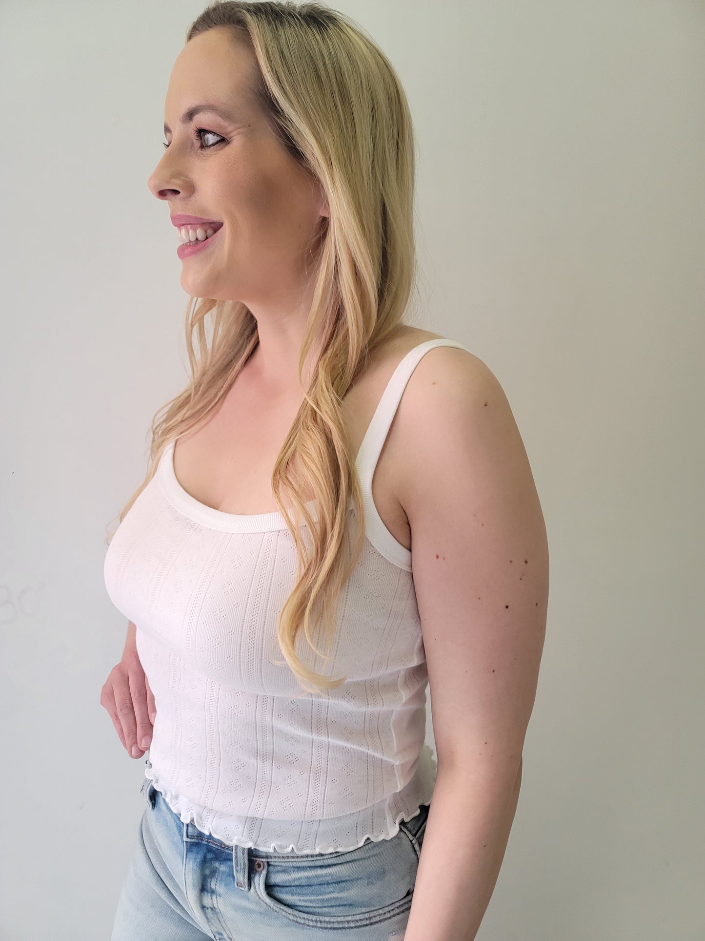 Daze Blossom White Hot Baby Tank