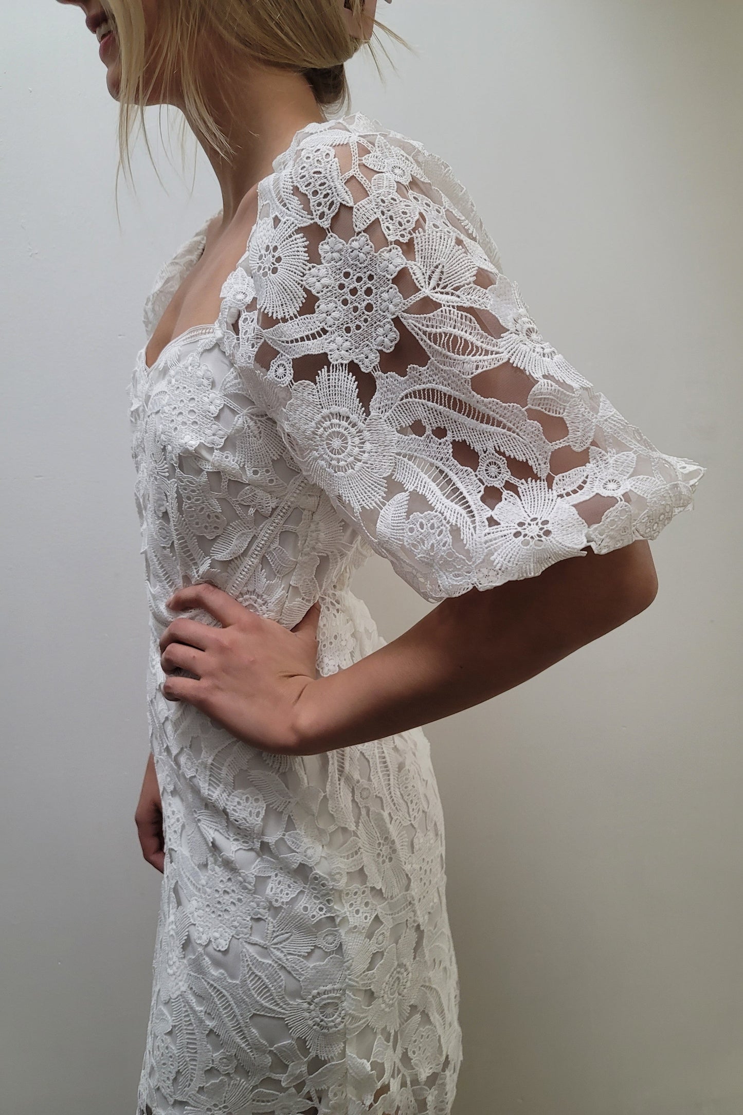 Lucy Paris Elaine White Floral Dress