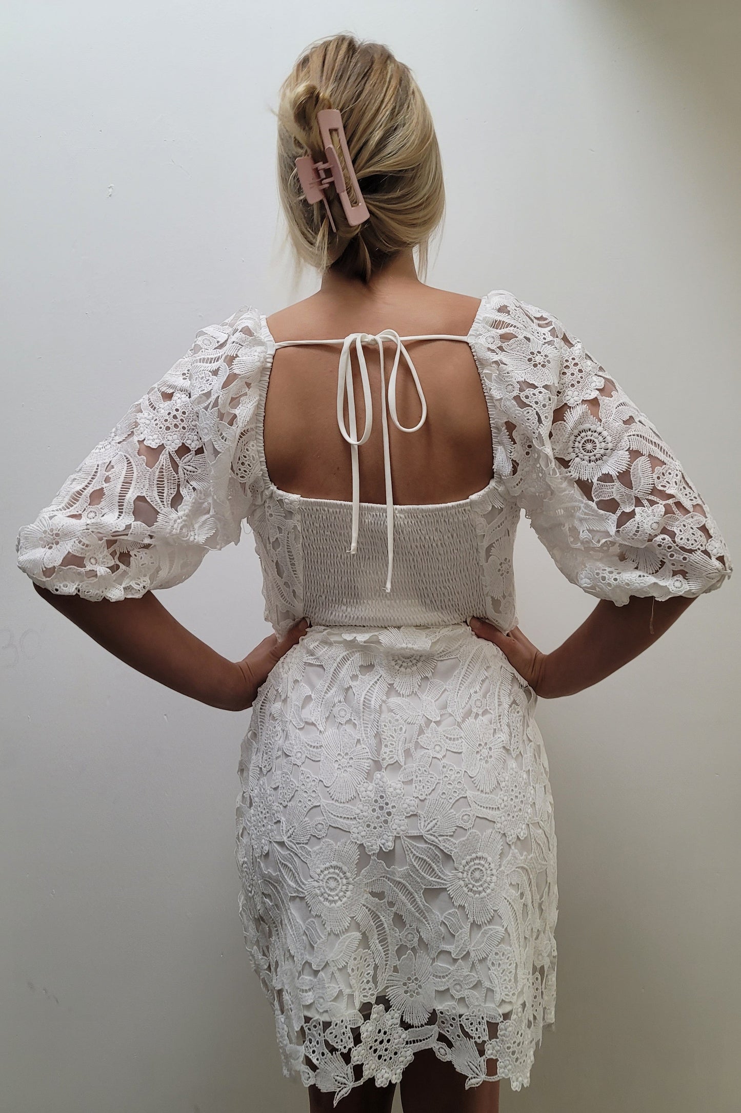 Lucy Paris Elaine White Floral Dress