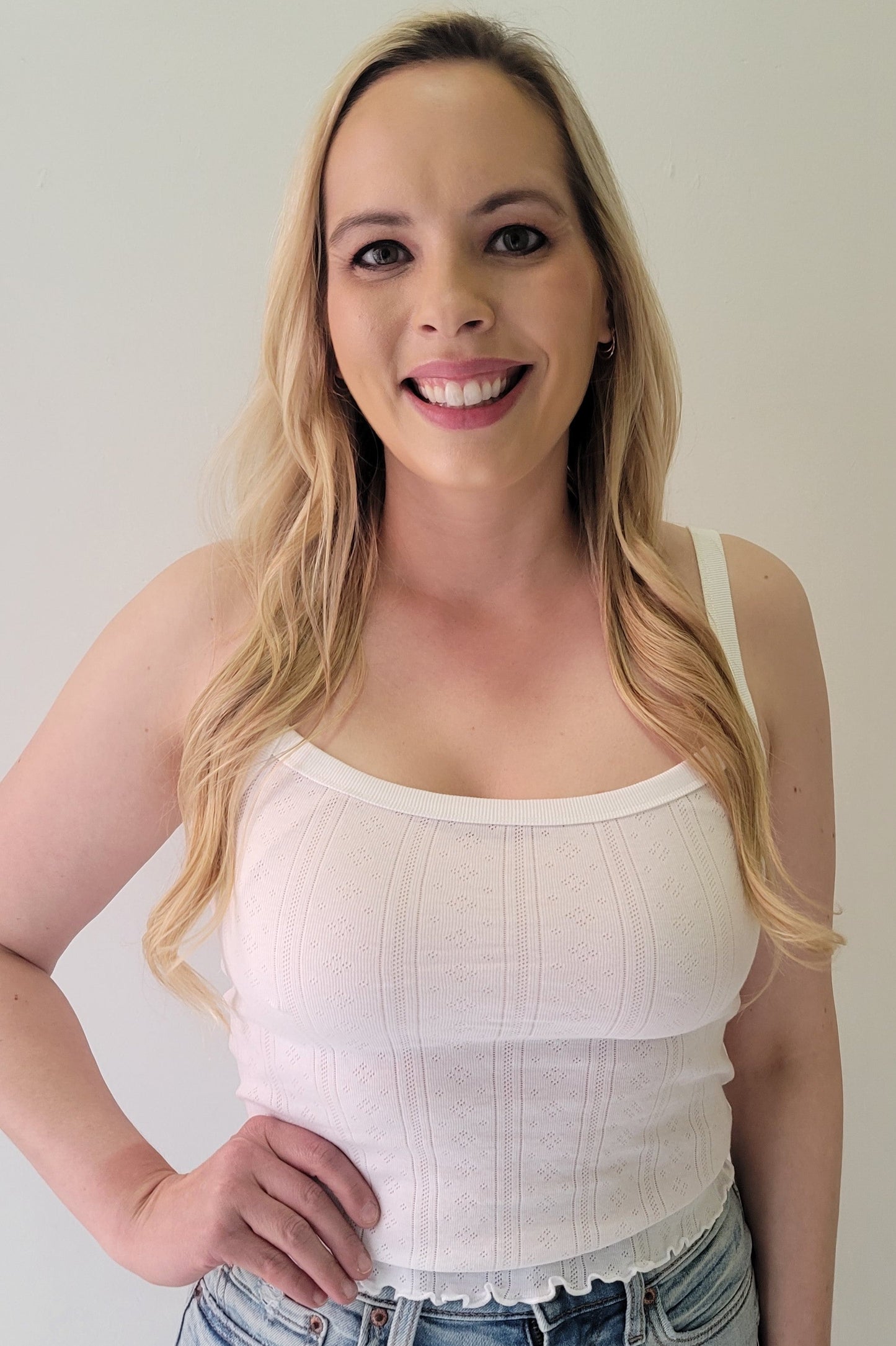 Daze Blossom White Hot Baby Tank
