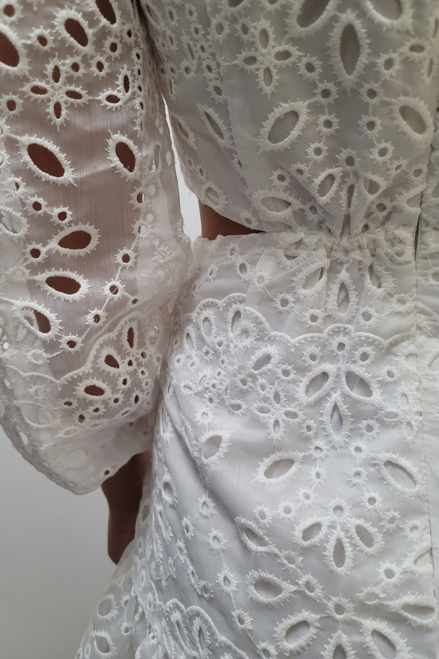 Lucy Paris White Faith Cut Out Dress