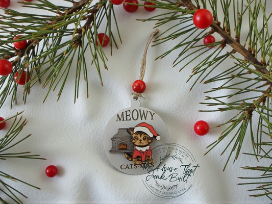 Meowy Christmas Ornament