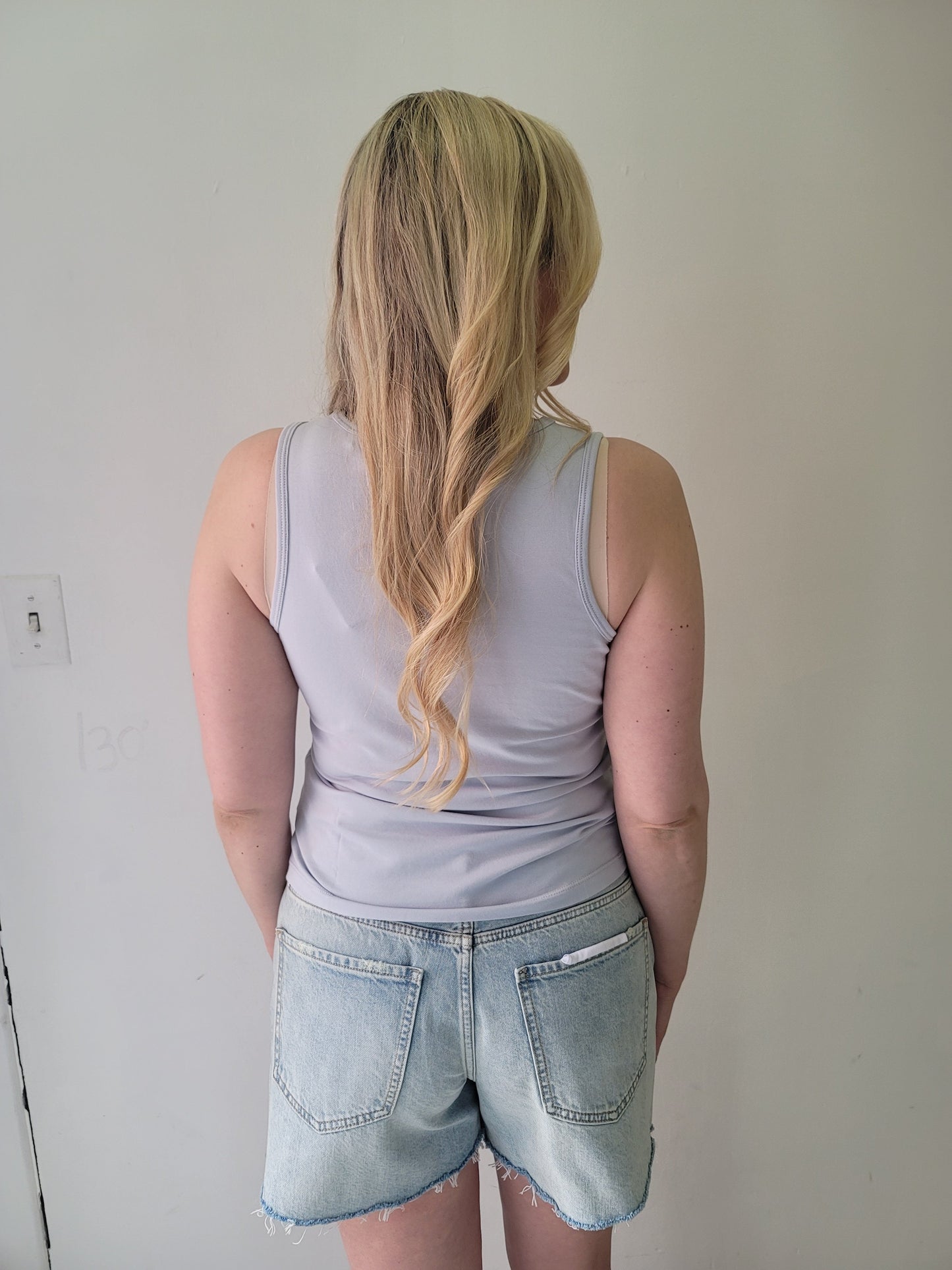 7 Diamonds Ice Blue Modal Relaxed Crewneck Tank