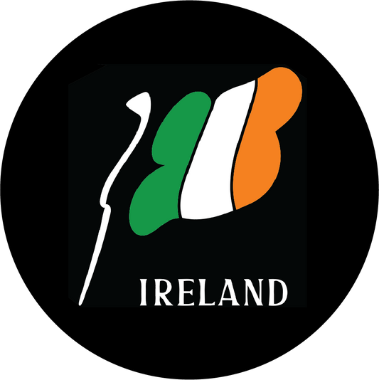Ireland Blk Circle sticker