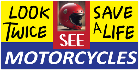 See Motorcycles Bumper Sticker