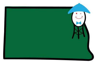 Smiley state G sticker