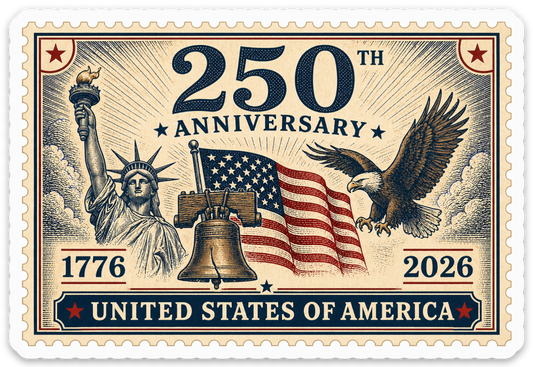 STAMP 250th Anniversary USA Sticker