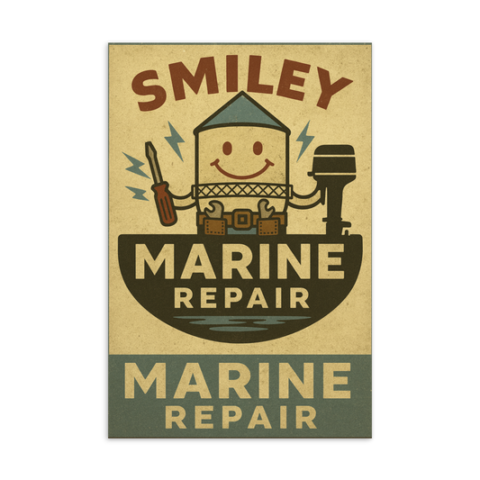 Smiley Marine Repair ART PRINT