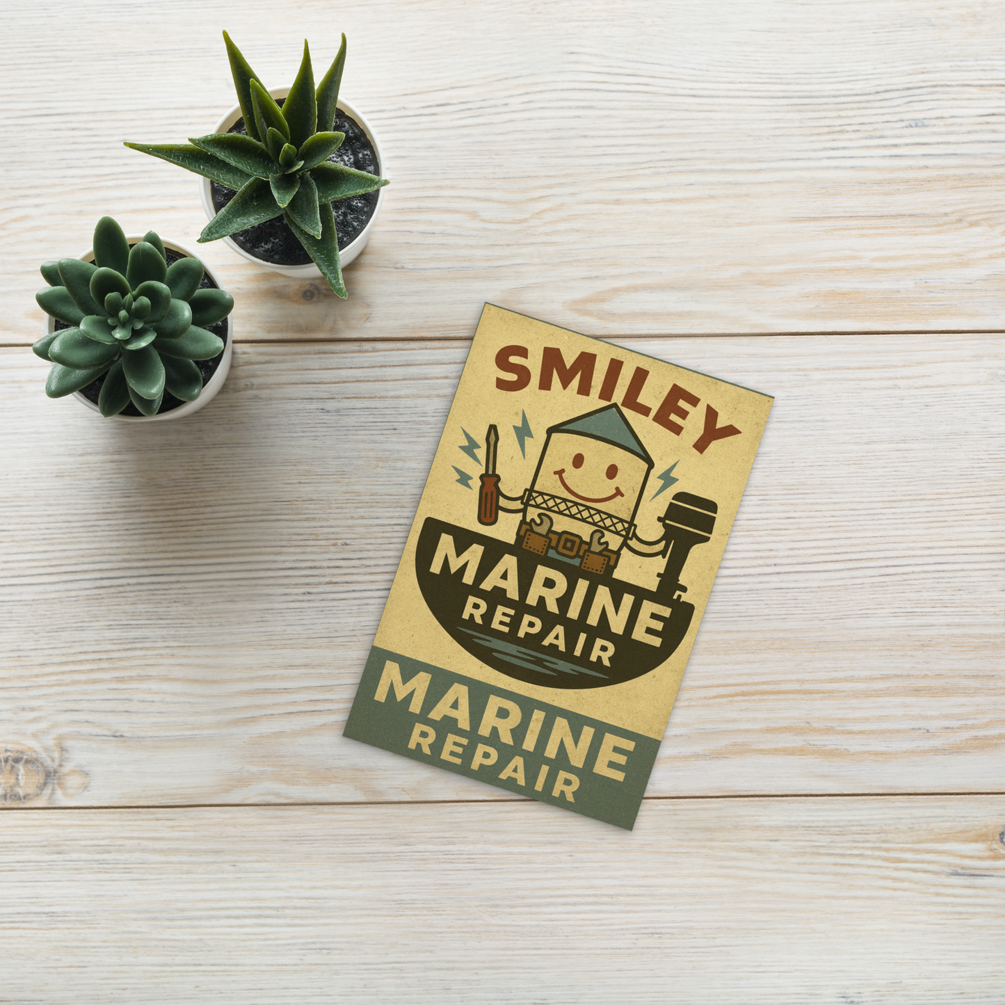 Smiley Marine Repair ART PRINT