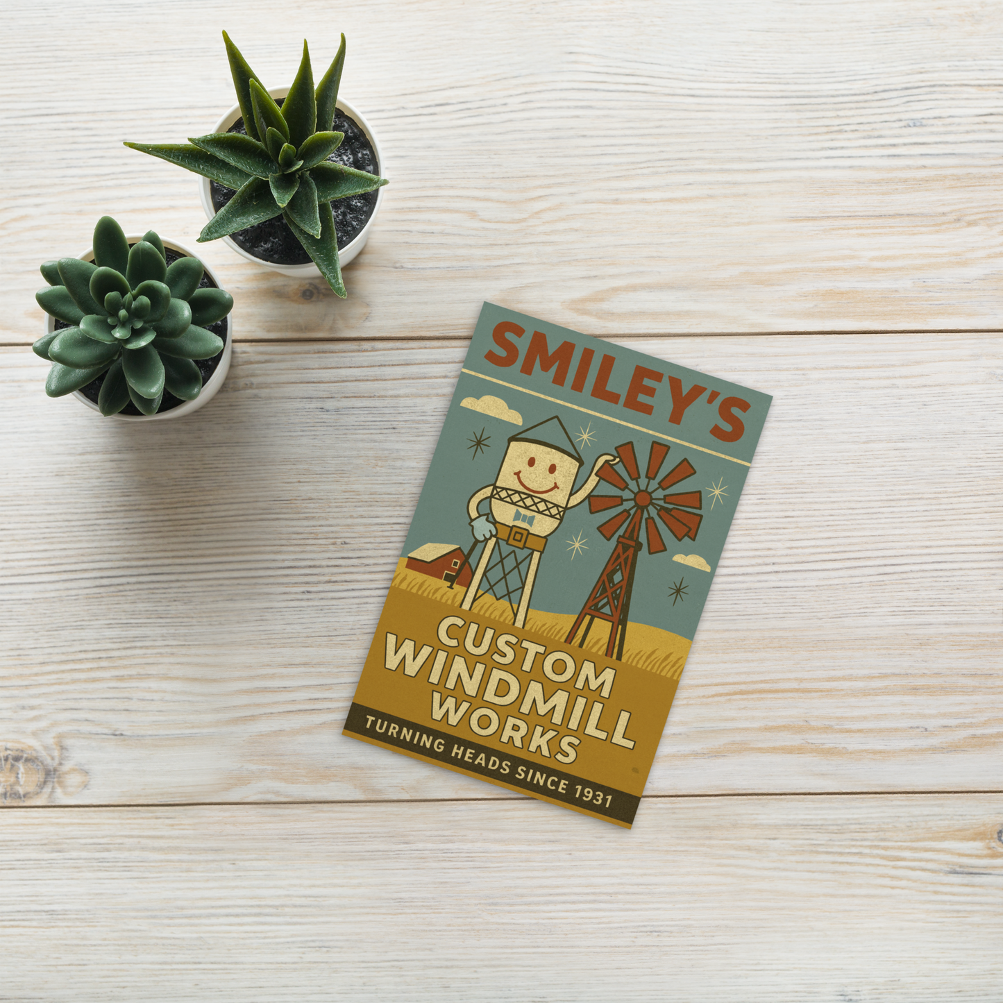 Smiley's Windmill Works ART PRINT