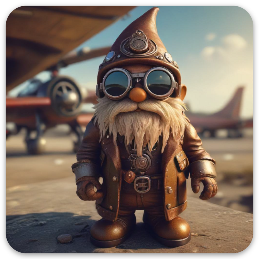 Steampunk Gnome Fighter Pilot 03