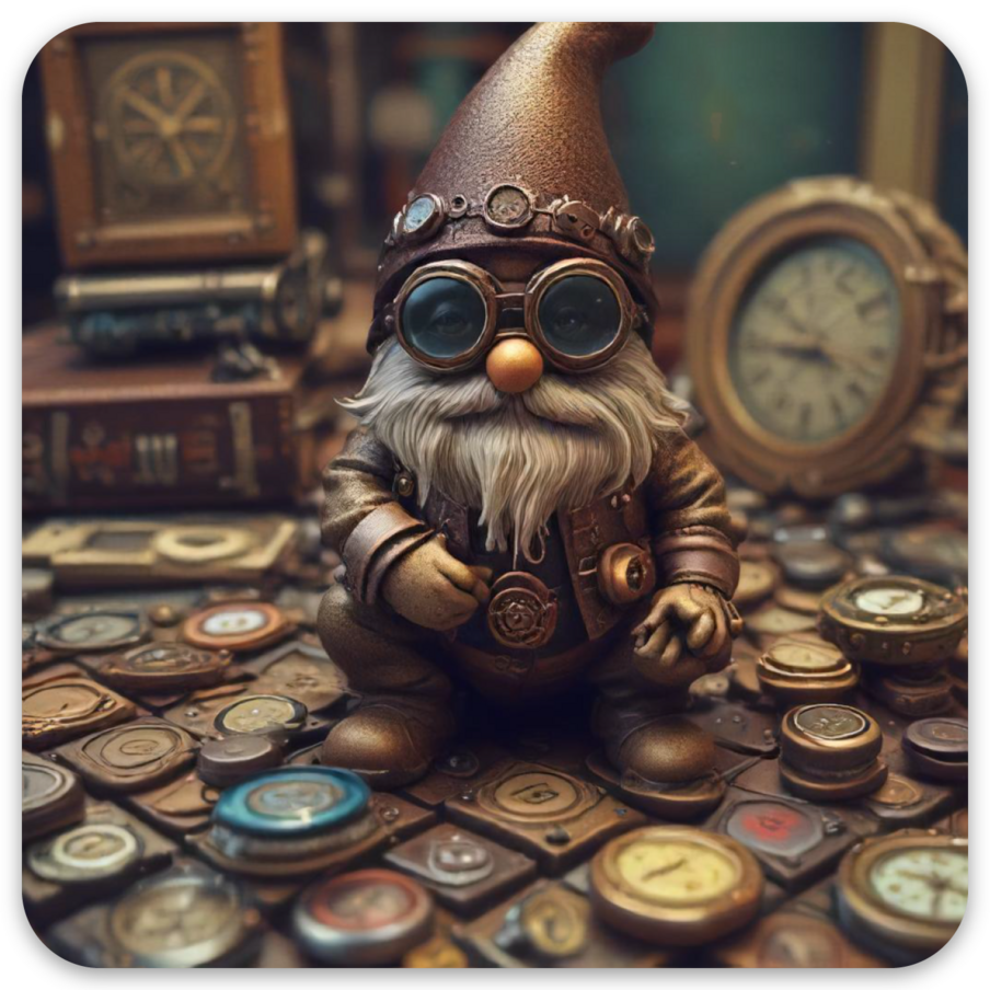 Steampunk Gnome Collector | 3x3