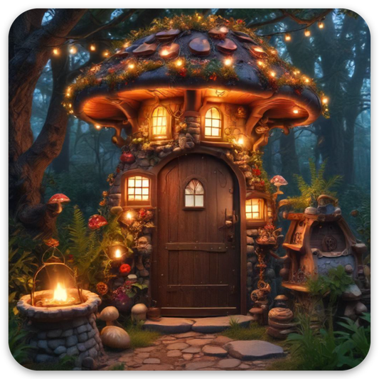 Mushroom Cottage | 3x3 sticker