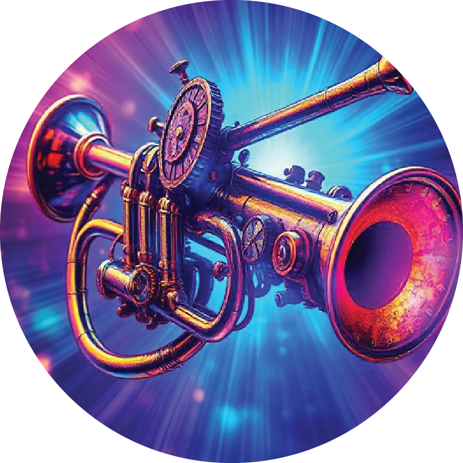 Trumpet Steampunk  2in