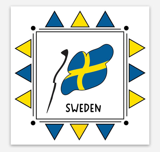 Sweden 3x3 Sticker