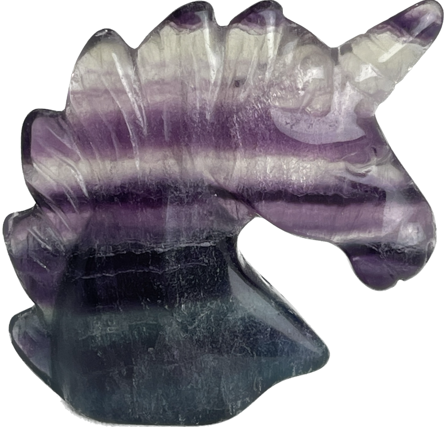 Clear 3x3 Fluorite Unicorn