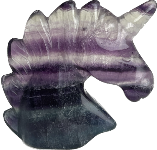 Clear 3x3 Fluorite Unicorn