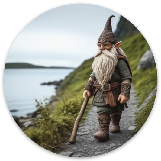 Viking Walking Path 3x3 sticker