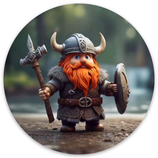 Viking Claymation Red2 | 3x3 sticker