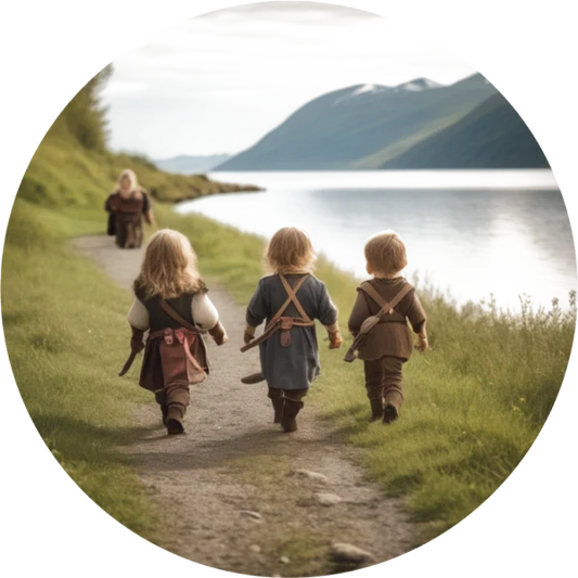Toddler Vikings 3x3 sticker