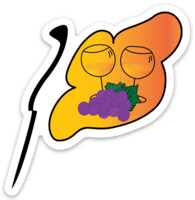 Flag WINE sticker