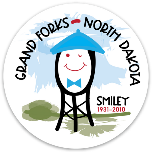 Smiley Water Tower 2" sticker
